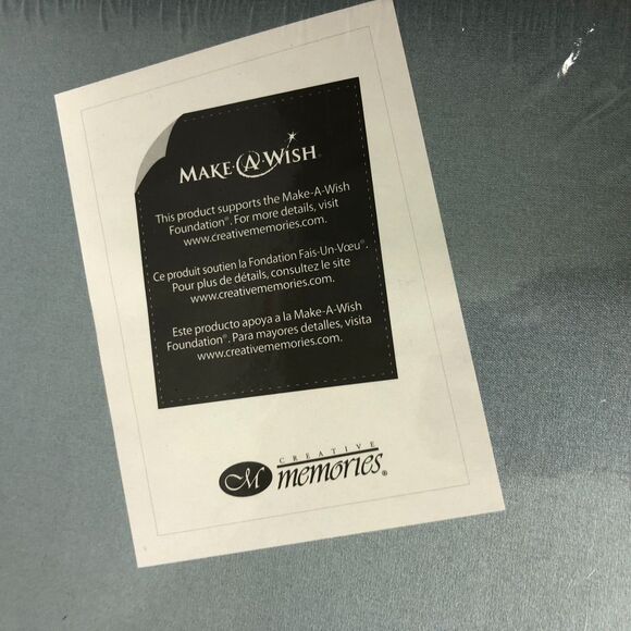 BRAND NEW Creative Memories 12x12 Make A Wish Silver Shimmer Foiled Album Cover - Picture 2 of 3